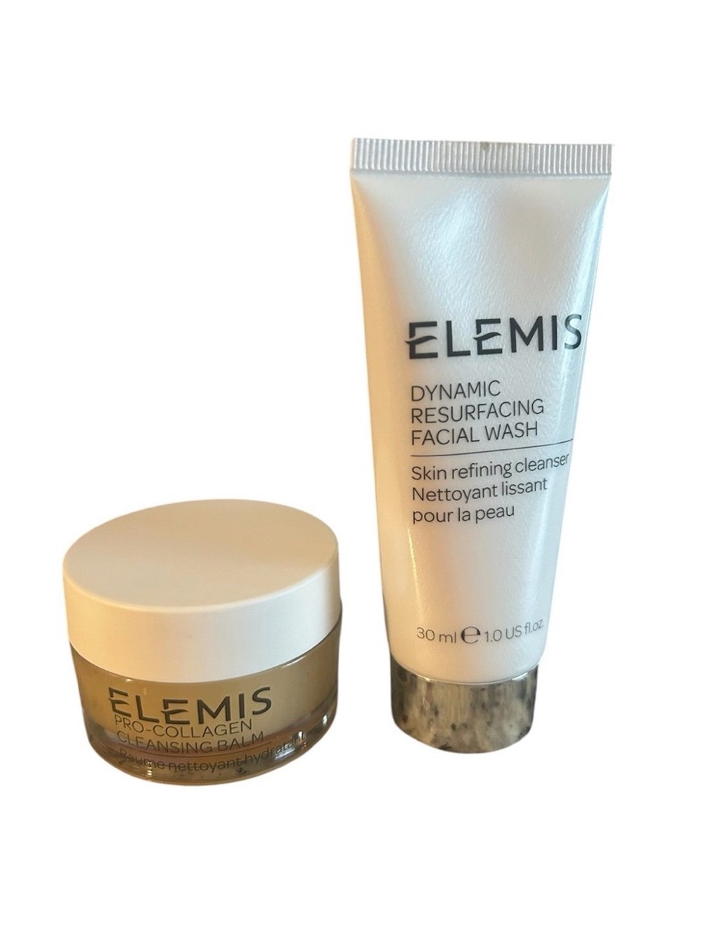 Elemis Cleansing Balm & Dynamic Resurfacing Facial Wash BUNDLE TRAVEL SIZE